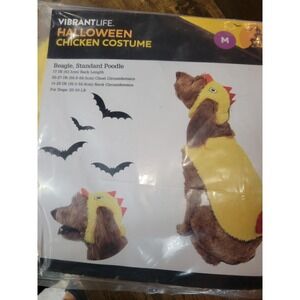 Vibrant Life Halloween Chicken‎ Costume Dog Pet Outfit Medium Beagle Poodle